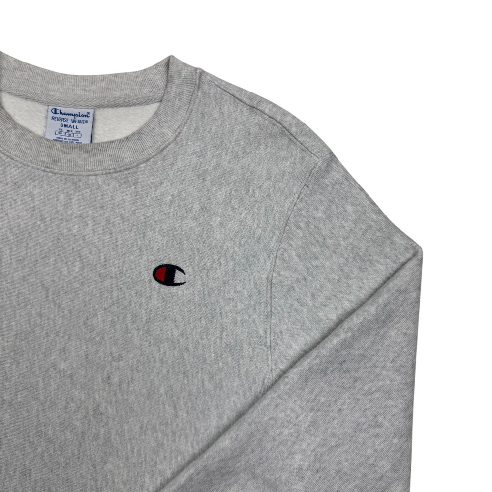 Champion Reverse Weave Adult Crewneck Sweater Pullover Light Gray Size S - Picture 4 of 13